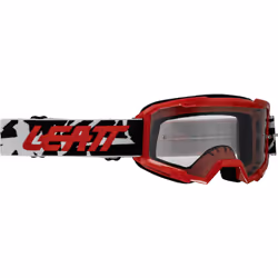 Leatt Vizion 2.5s Camo Junior Lunettes de motocross, noir-blanc-rouge