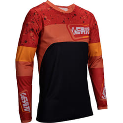 Leatt 4.5 Enduro Patch 2025 Maillot de motocross, noir-orange, taille M pour Hommes