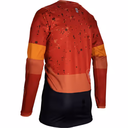 Leatt 4.5 Enduro Patch 2025 Maillot de motocross, noir-orange, taille XL pour Hommes