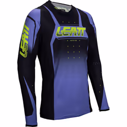 Leatt 4.5 Lite Venom 2025 Maillot de motocross, noir-vert-pourpre, taille L pour Hommes