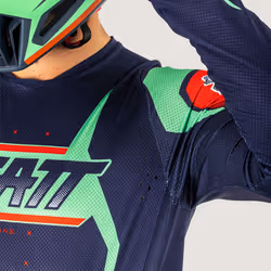 Leatt 4.5 Lite Venom 2025 Maillot de motocross, rouge-vert-bleu, taille M pour Hommes
