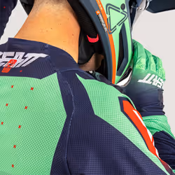 Leatt 4.5 Lite Venom 2025 Maillot de motocross, rouge-vert-bleu, taille M pour Hommes