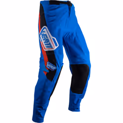 Leatt 4.5 Patch 2025 Pantalons de motocross, blanc-rouge-bleu, taille M pour Hommes