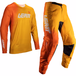 Leatt 3.5 Ride Kit Fade 2025 Ensemble maillot et pantalon de motocross, jaune-orange, taille M pour Hommes