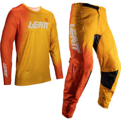 Leatt 3.5 Ride Kit Fade 2025 Ensemble maillot et pantalon de motocross, jaune-orange, taille L pour Hommes