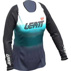 Leatt Moto 4.5 Lite Maillot de motocross femme, noir-blanc-bleu, taille M pour Femmes