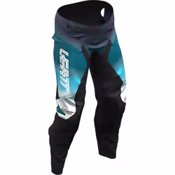 Leatt Moto 4.5 Lite Pantalons de motocross pour femmes, noir-blanc-bleu, taille L