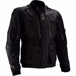 Leatt ADV Multitour 5.5 Veste textile de moto imperméable, noir, taille L pour Hommes