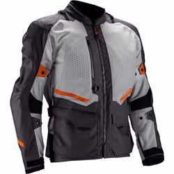 Leatt ADV Flowtour 5.5 Veste textile de moto imperméable, gris, taille S pour Hommes - Vue supplémentaire 3