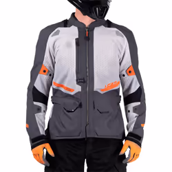 Leatt ADV Flowtour 5.5 Veste textile de moto imperméable, gris, taille 2XL pour Hommes - Vue supplémentaire 12