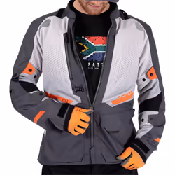 Leatt ADV Flowtour 5.5 Veste textile de moto imperméable, gris, taille 2XL pour Hommes - Vue supplémentaire 9