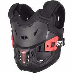 Leatt 2.5 Pro Protecteur de poitrine pour enfants, noir-rouge pour Des gamins