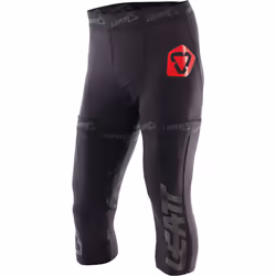 Leatt Knee Brace Courts métrages, noir-rouge, taille M L pour Hommes