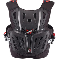 Leatt 4.5 Junior Protecteur de poitrine pour enfants, noir-rouge, taille S M pour Des gamins
