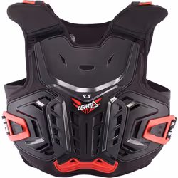 Leatt 4.5 Pro Protecteur de poitrine de motocross pour enfants, noir-rouge, taille L XL pour Des gamins