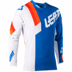 Leatt GPX 5.5 Ultraweld Maillot, blanc-bleu, taille S pour Hommes