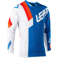 Leatt GPX 5.5 Ultraweld Maillot, blanc-bleu, taille S pour Hommes