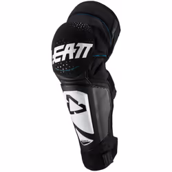 Leatt 3DF Hybrid EXT Protège-genoux / tibias pour enfants, noir-blanc pour Des gamins