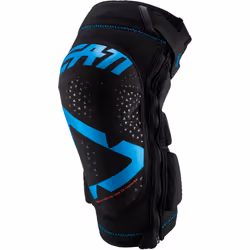 Leatt 3DF 5.0 Zip Garde genou de motocross, bleu, taille S M pour Hommes