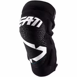 Leatt 3DF 5.0 Zip Garde genou de motocross, blanc, taille S M pour Hommes