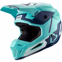 Leatt GPX 5.5 V20.1 Aqua Casque Motocross, turquoise, taille 2XL pour Hommes
