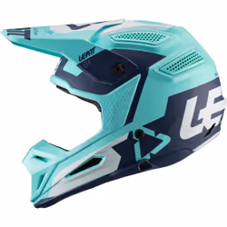 Leatt GPX 5.5 V20.1 Aqua Casque Motocross, turquoise, taille 2XL pour Hommes