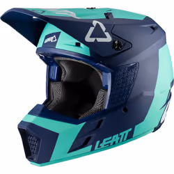 Leatt GPX 3.5 V20.1 Aqua Casque Motocross, turquoise, taille XL pour Hommes