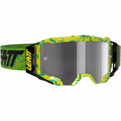 Leatt Velocity 5.5 Lunettes de motocross, vert-jaune pour Hommes
