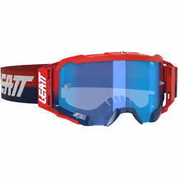 Leatt Velocity 5.5 Lunettes de motocross, rouge-bleu pour Hommes - Vue supplémentaire 2