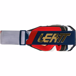 Leatt Velocity 6.5 Iriz Guard Lunettes de motocross, blanc-bleu pour Hommes