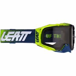 Leatt Velocity 6.5 Lime Lunettes de motocross, noir-gris pour Hommes