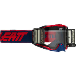 Leatt Velocity 6.5 Roll-Off Combat Lunettes de motocross, rouge-bleu pour Hommes