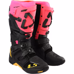 Leatt 4.5 Bottes motocross, noir-rose, taille 44 45 pour Hommes