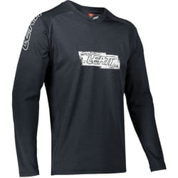 Leatt DBX 2.0 MTB LS Logo Jersey de bicyclette, noir, taille S pour Hommes