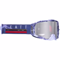 Leatt Velocity 6.5 Iriz Ice Giraffe Lunettes de motocross, rouge-bleu pour Hommes