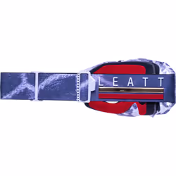 Leatt Velocity 6.5 Iriz Ice Giraffe Lunettes de motocross, rouge-bleu pour Hommes