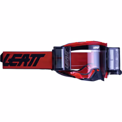 Leatt Velocity 5.5 Roll-Off Lunettes de motocross, rouge pour Hommes