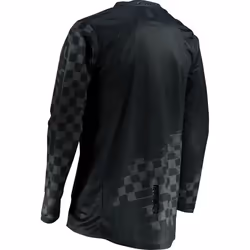 Leatt Moto 4.5 Lite Brushed Maillot de motocross, noir-gris, taille M pour Hommes