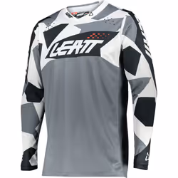 Leatt Moto 4.5 Lite Camo Maillot de motocross, noir-blanc, taille S pour Hommes