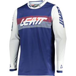 Leatt Moto 4.5 Lite Color Maillot de motocross, bleu, taille S pour Hommes