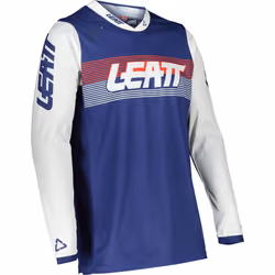 Leatt Moto 4.5 Lite Color Maillot de motocross, bleu, taille S pour Hommes