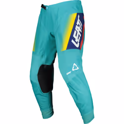 Leatt Moto 4.5 Color Pantalon de motocross, turquoise, taille M pour Hommes