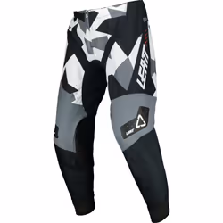 Leatt Moto 4.5 Camo Pantalon de motocross, noir-blanc, taille M pour Hommes