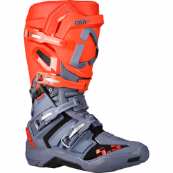 Leatt GPX 5.5 FlexLock Bottes Motocross, gris-rouge, taille 40 41 pour Hommes
