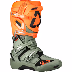 Leatt Moto 5.5 Flexlock Enduro Bottes motocross, vert-orange, taille 45 46 pour Hommes