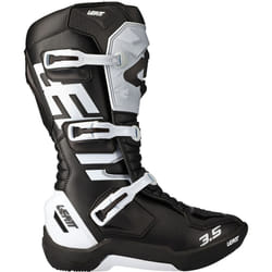 Leatt 3.5 Bottes de motocross, noir-blanc, taille 45 46 pour Hommes