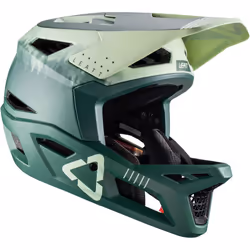 Leatt MTB Gravity 4.0 Green Casque de descente, vert, taille XL pour Hommes
