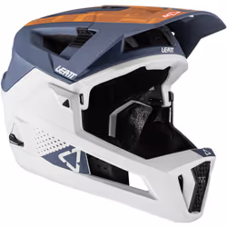 Leatt MTB 4.0 Enduro Casque de descente, gris-blanc, taille S pour Hommes