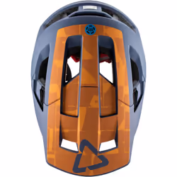 Leatt MTB All Mountain 4.0 Casque de vélo, gris-orange, taille M pour Hommes