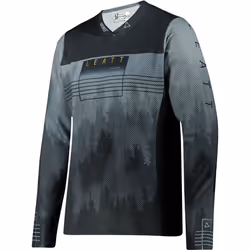 Leatt MTB Gravity 4.0 Maillot vélo, noir-gris, taille S pour Hommes